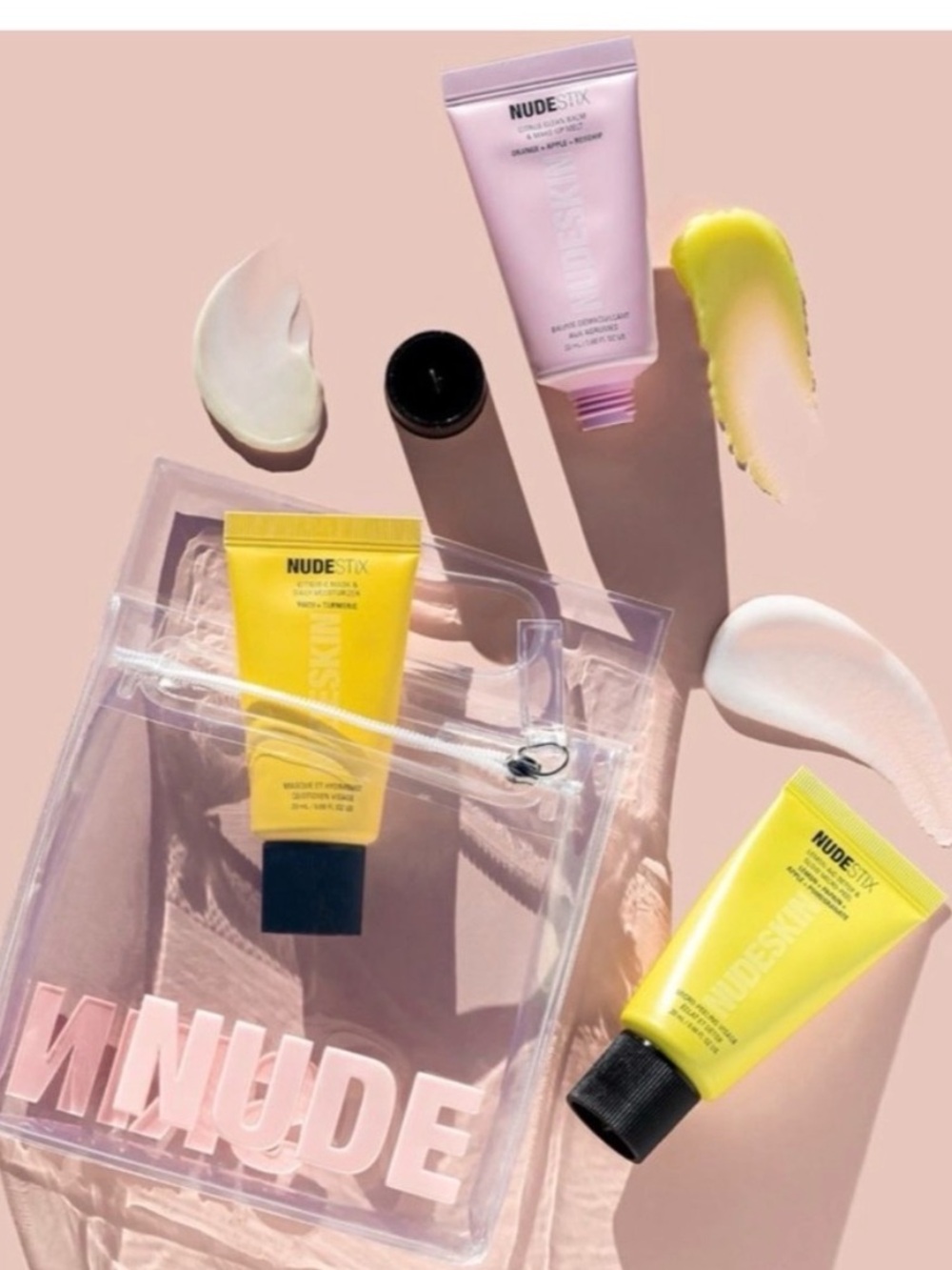 NUDESTIX Yellow, Orange, Pink Cleanser & Exfoliant Trio - Picture 2 of 9